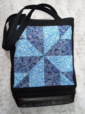 Blue Swirl Tote Bag