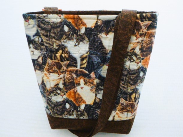 Cats Brown bag w/ strap