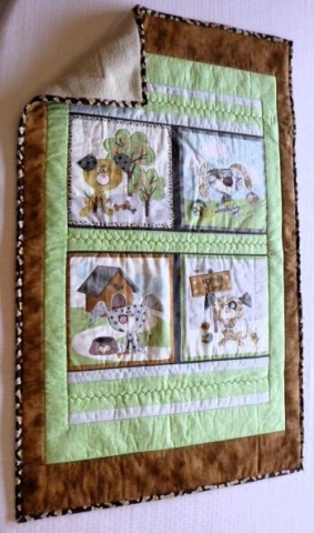 Puppies My Home Baby Blanket