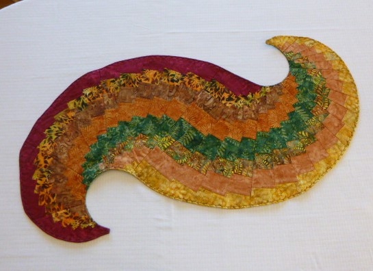 Fall Batik Spicy Spiral table center piece